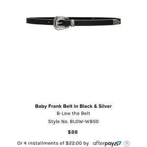 Baby Frank leather B-Low The Belt - new with tags!